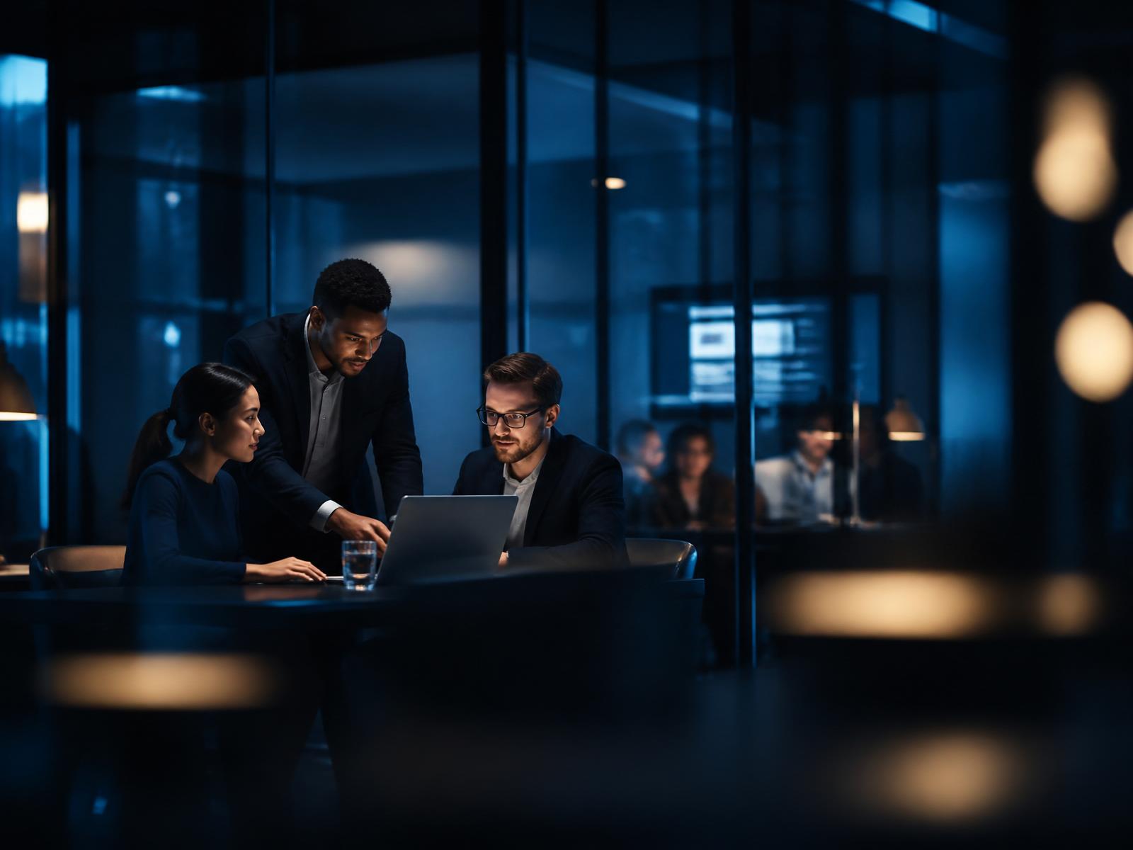 Enterprise team collaborating on AI workforce transformation